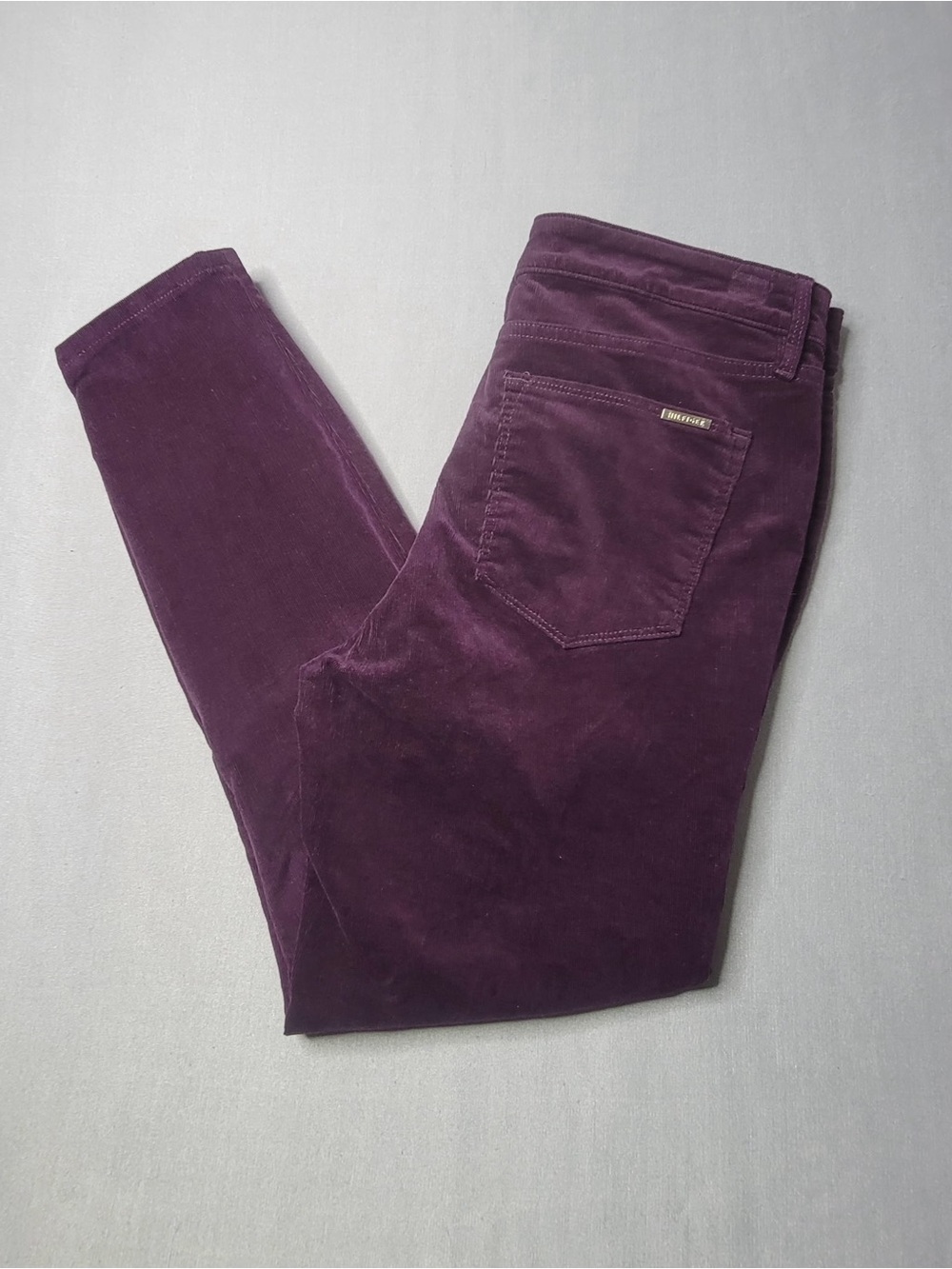 Tommy Hilfiger Deep Purple Velvet Skinny Jeans